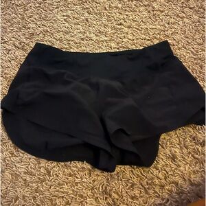 Black lululemon speed up shorts size 2